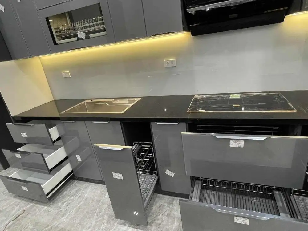 Xưởng Tủ Bếp Inox Cánh Kính Vũng Tàu
