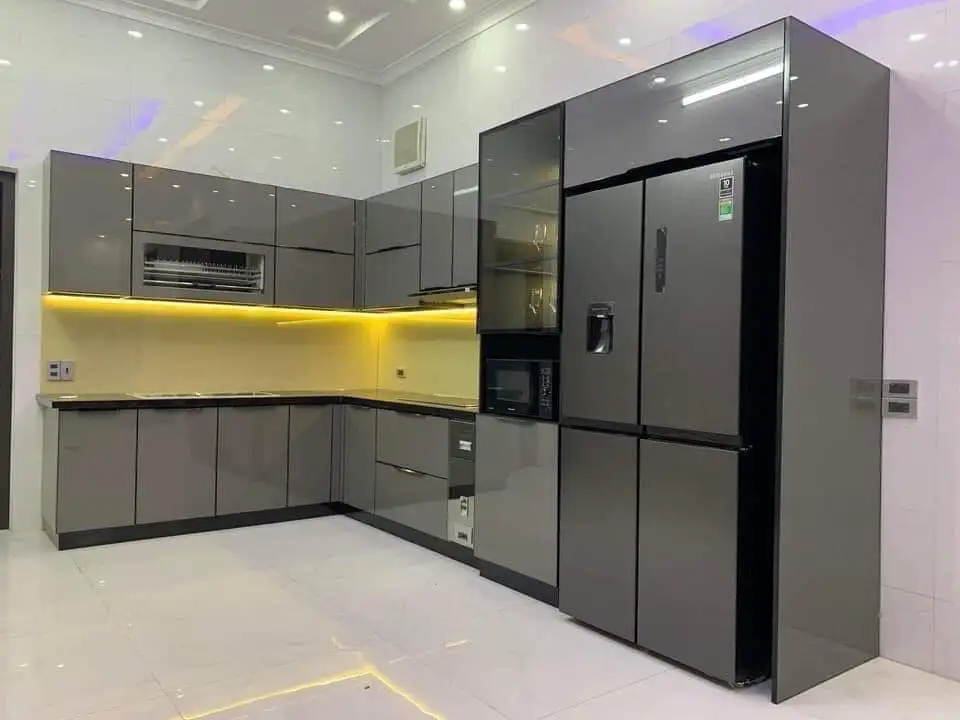 Xưởng Tủ Bếp Inox Cánh Kính Vũng Tàu